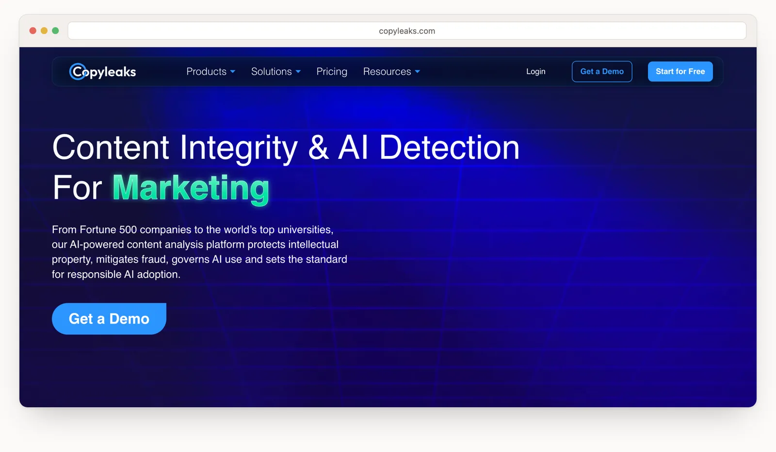 Copyleaks homepage